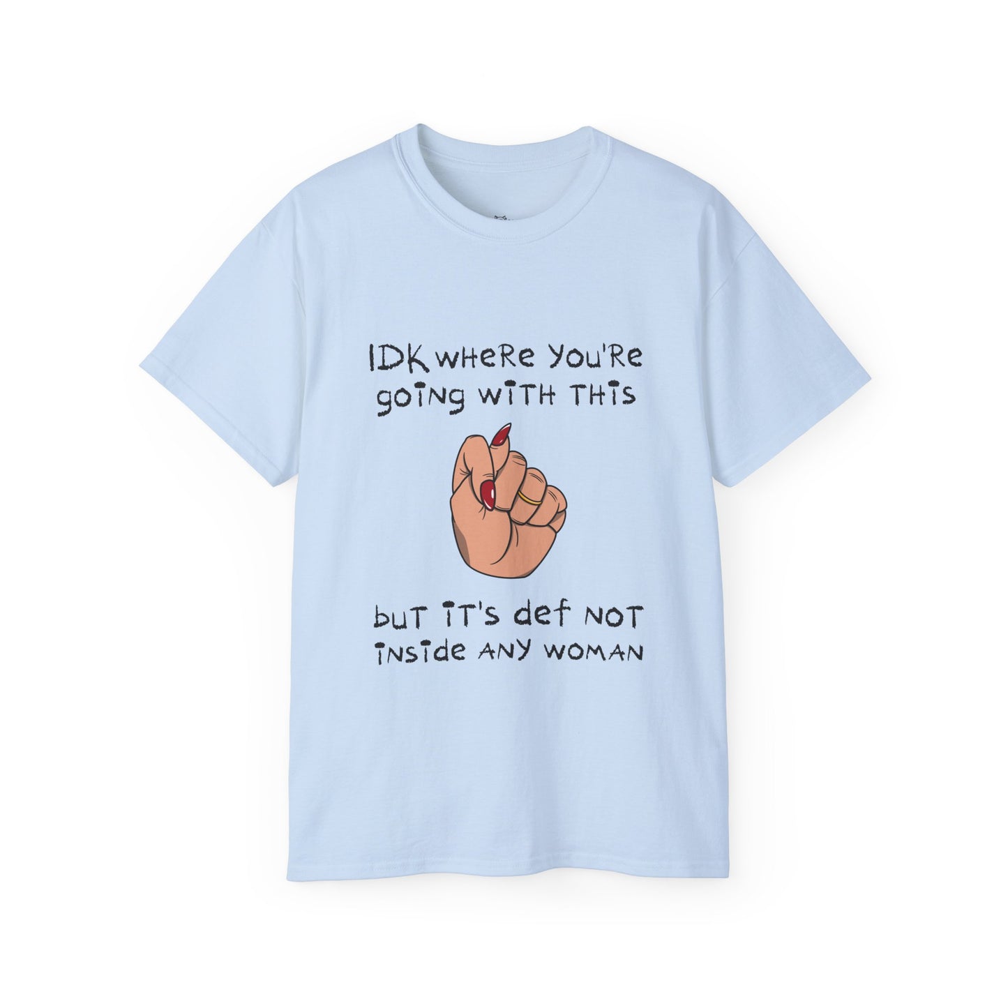 Stop Talking 🤚🏼 Unisex Cotton Tee (Beige)