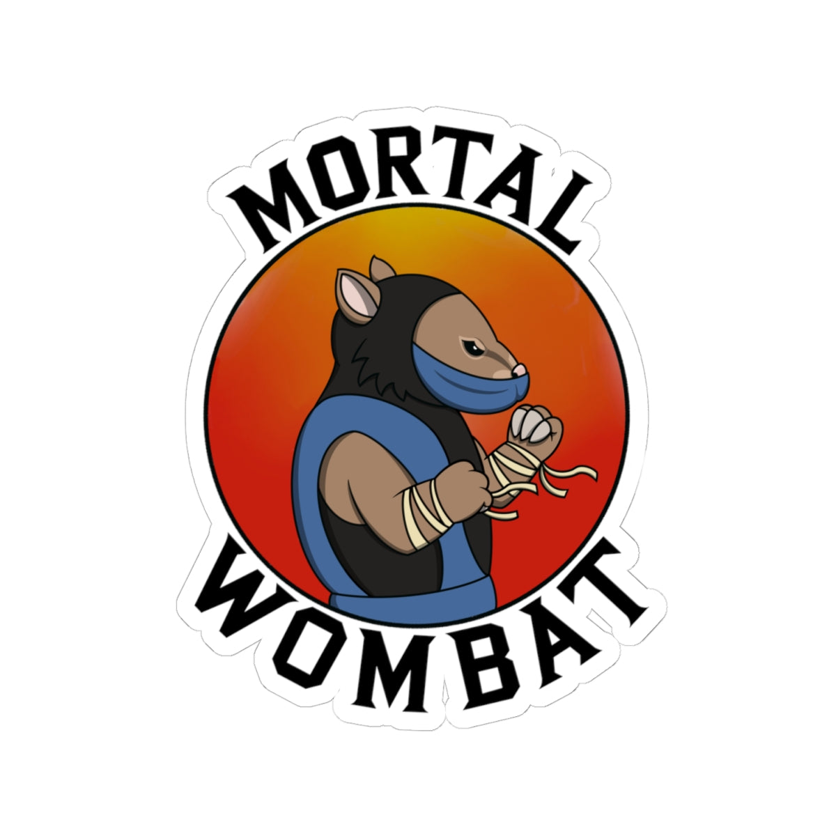Mortal Wombat Sticker Astrosnouts mortal-wombat-sticker-astrosnouts