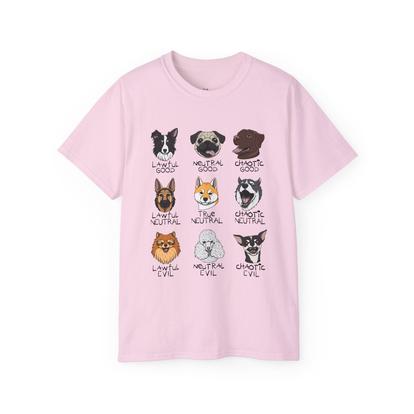 DnD Dog Alignments Unisex Heavy Cotton Tee