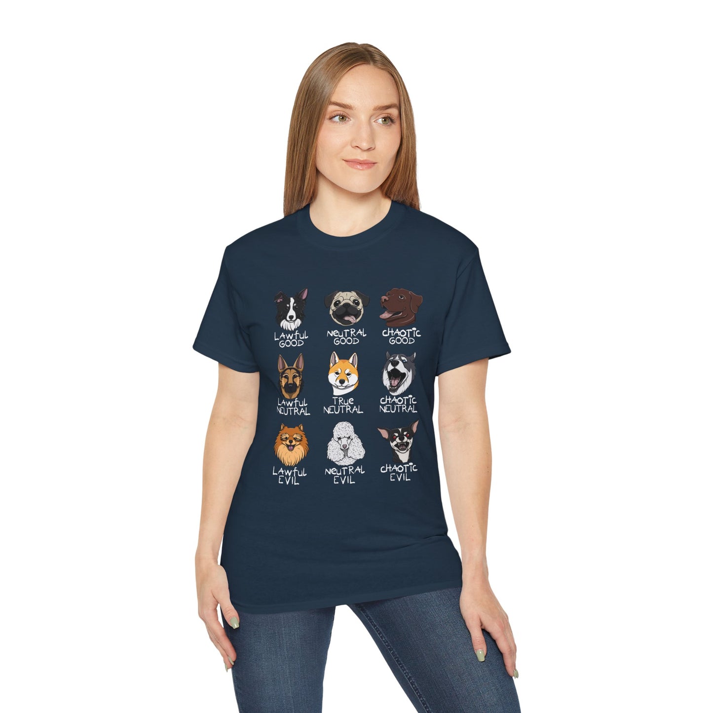 DnD Dog Alignments Unisex Heavy Cotton Tee