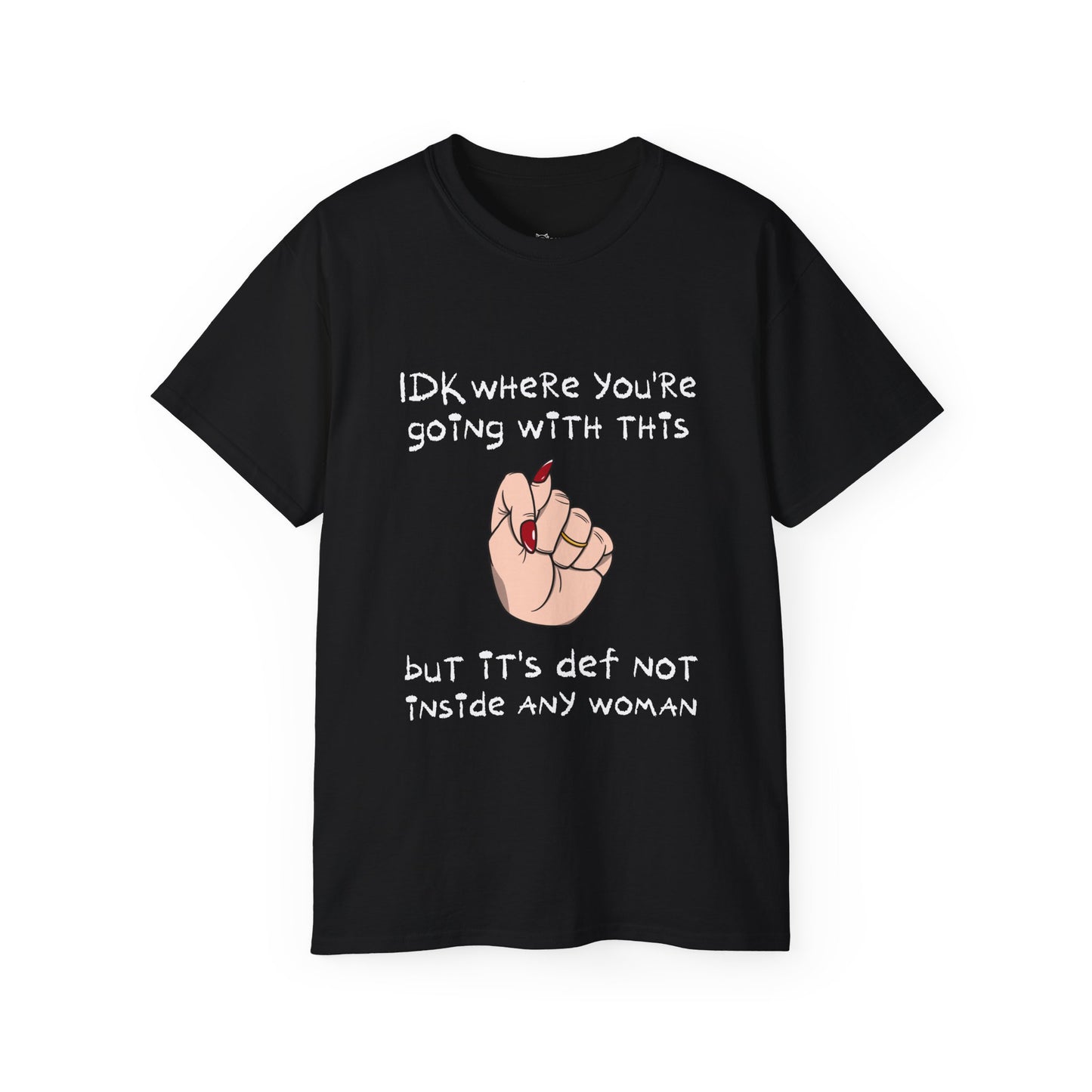 Stop Talking 🤚🏻 Unisex Cotton Tee (Ivory)