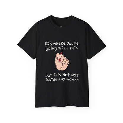 Stop Talking 🤚🏻 Unisex Cotton Tee (Ivory)
