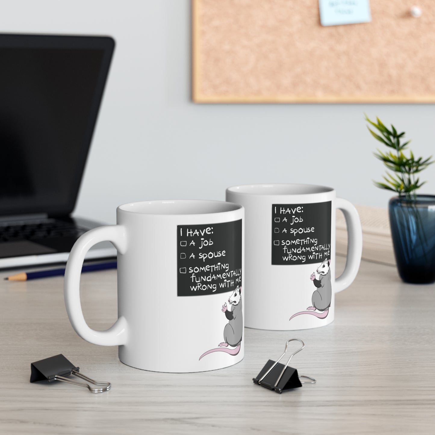 Tick The Box White Mug