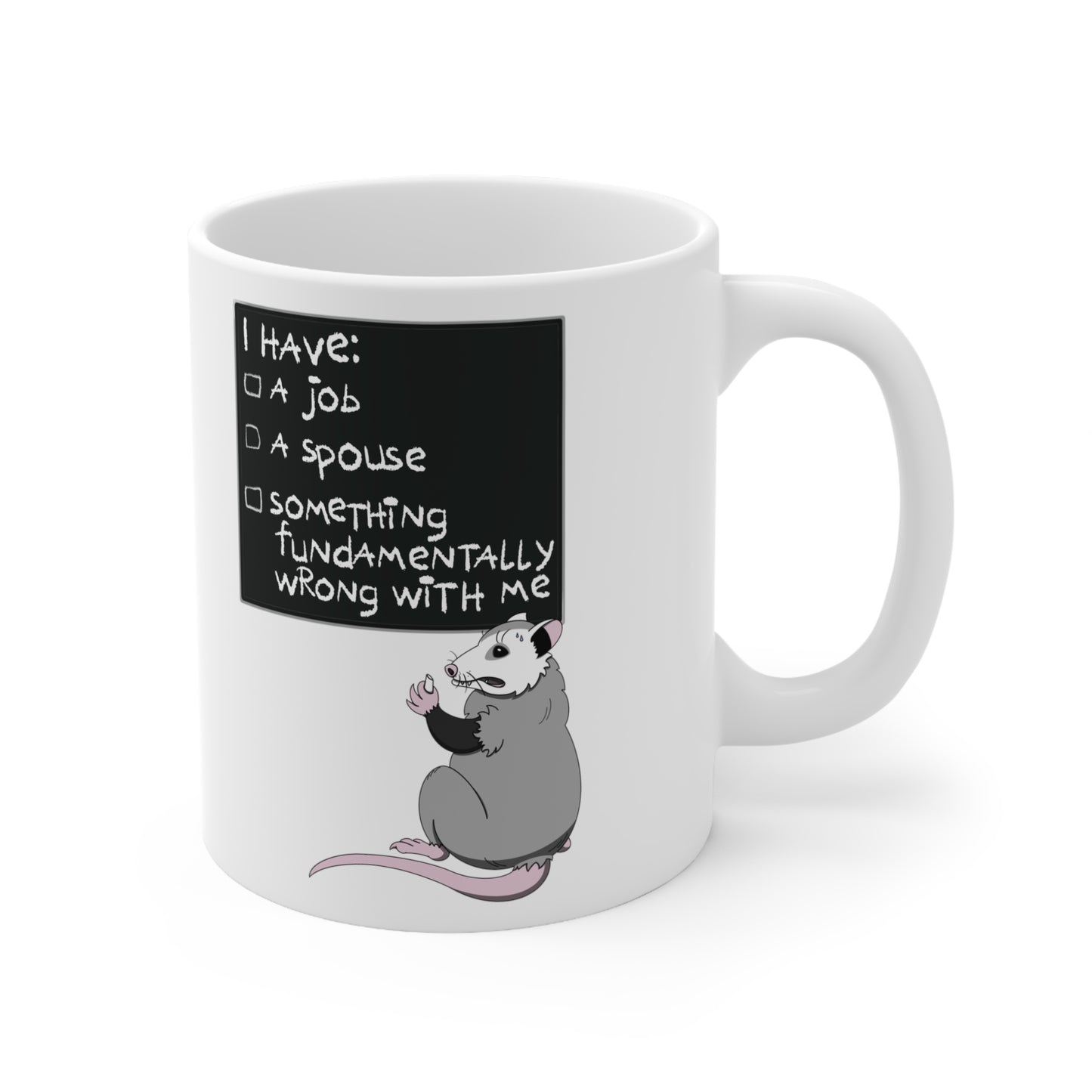 Tick The Box White Mug