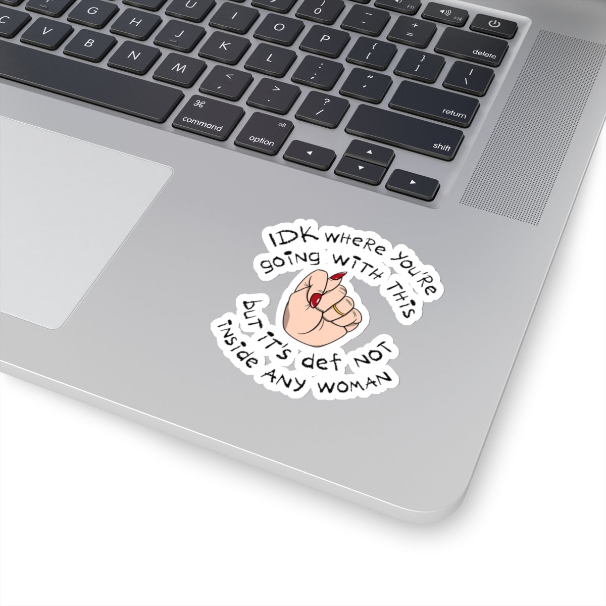 Stop Talking 🤚🏻 Sticker (Ivory)