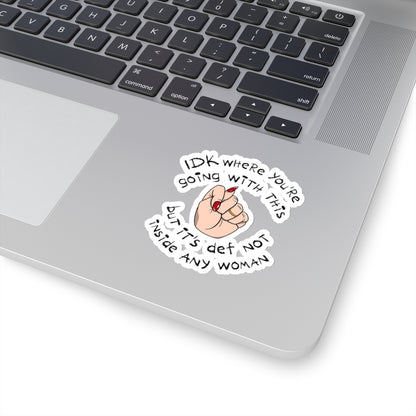 Stop Talking 🤚🏻 Sticker (Ivory)