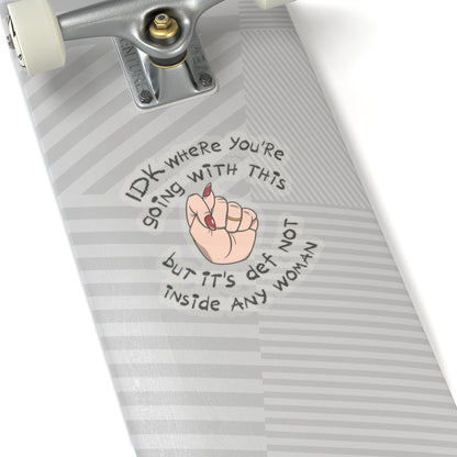 Stop Talking 🤚🏻 Sticker (Ivory)