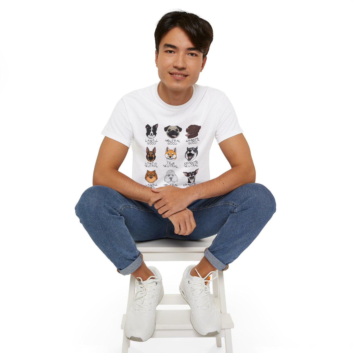 DnD Dog Alignments Unisex Heavy Cotton Tee