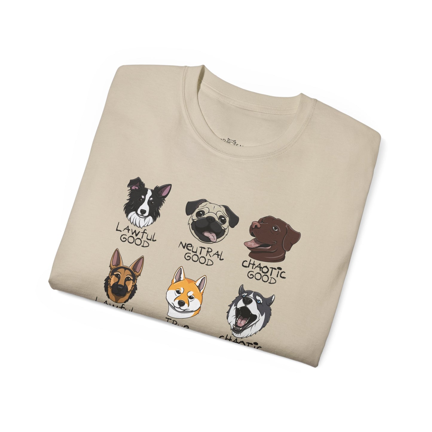 DnD Dog Alignments Unisex Heavy Cotton Tee