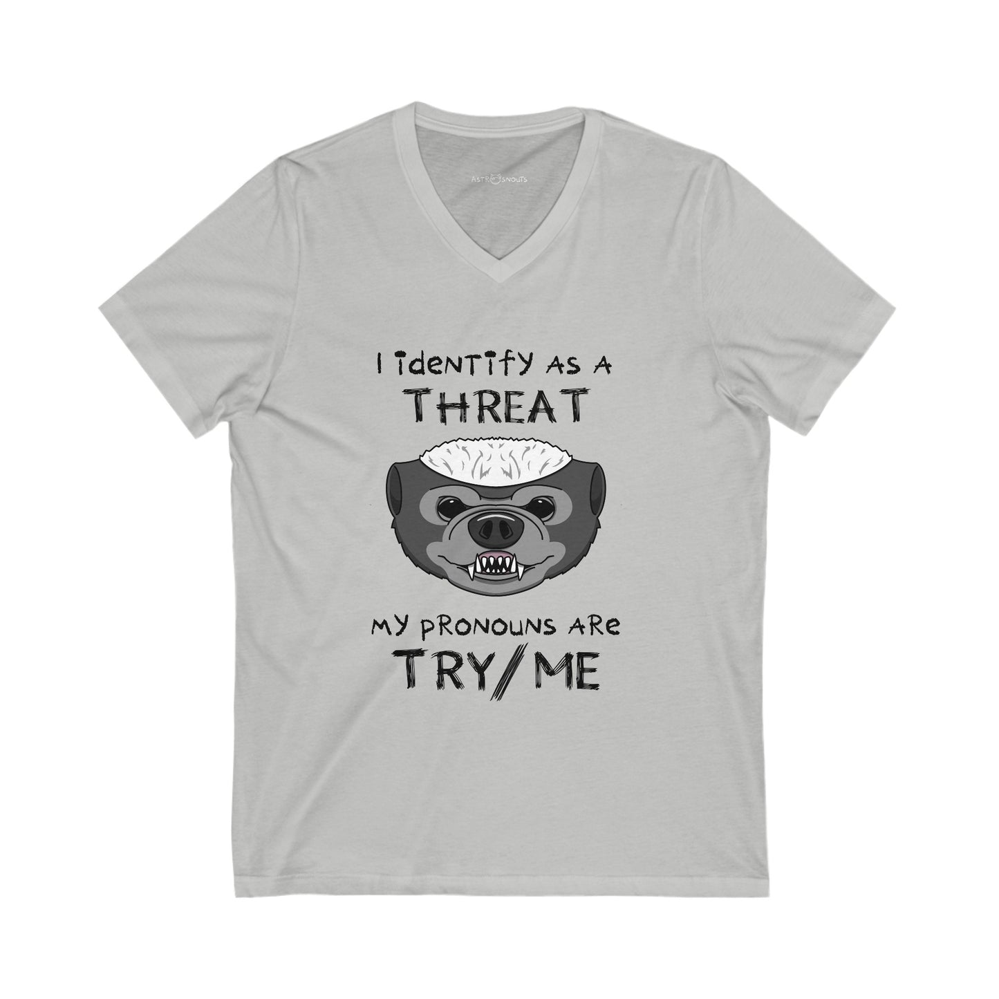 The Threat Unisex V-Neck T-shirt