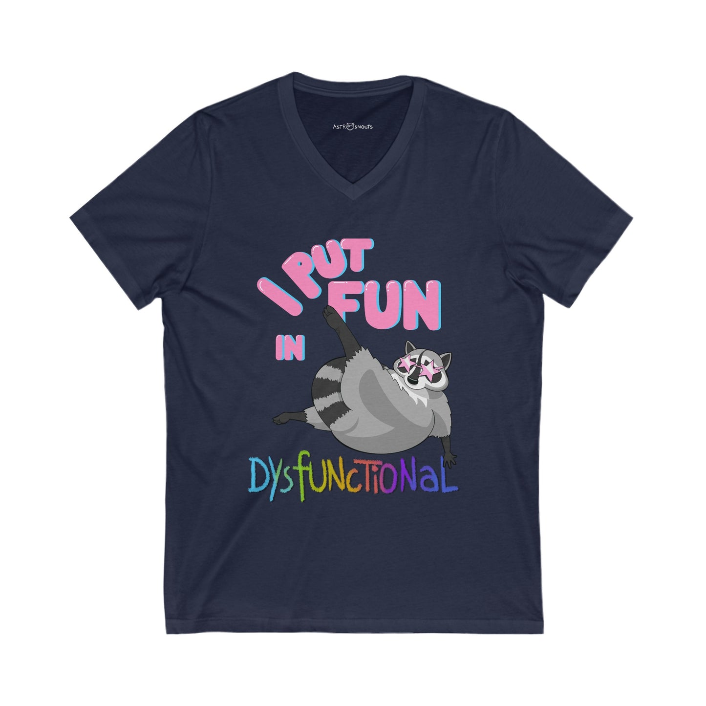 DysFUNctional Unisex V-Neck T-shirt