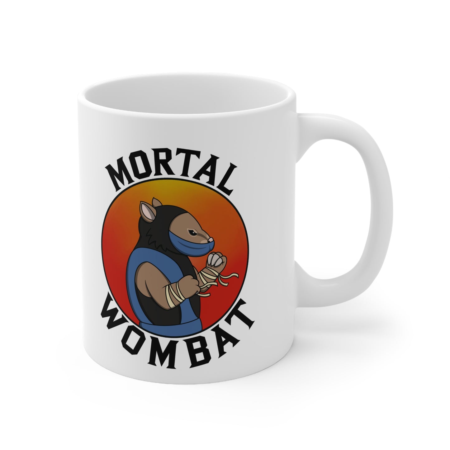 Mortal Wombat White Mug