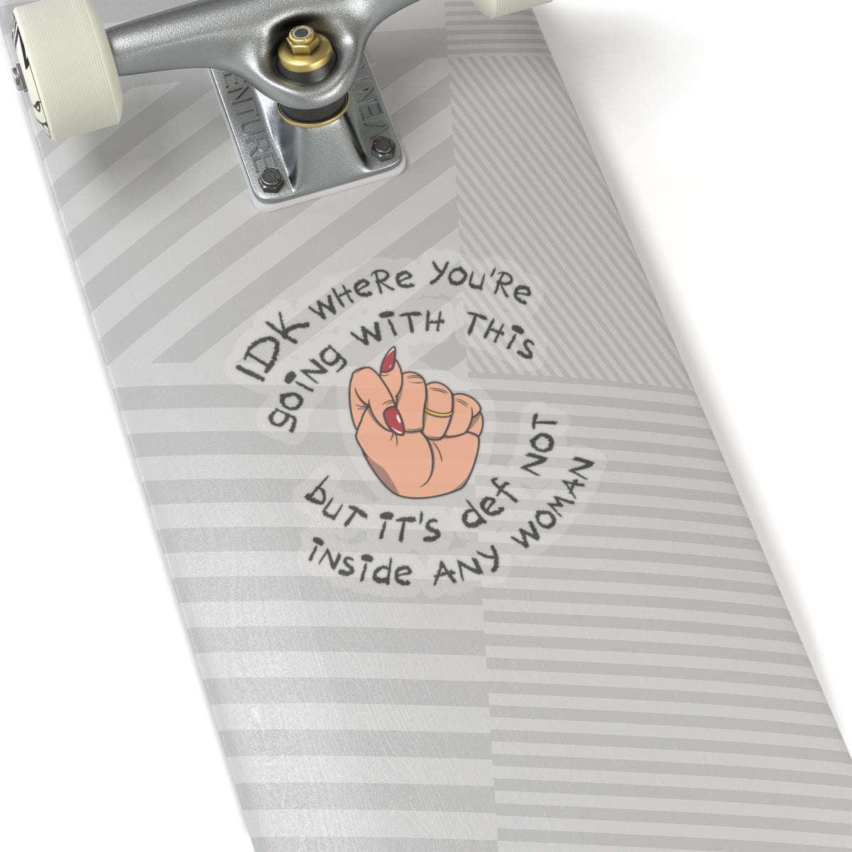 Stop Talking 🤚🏼 Sticker (Beige)