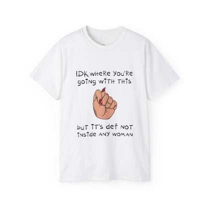 Stop Talking 🤚🏼 Unisex Cotton Tee (Beige)