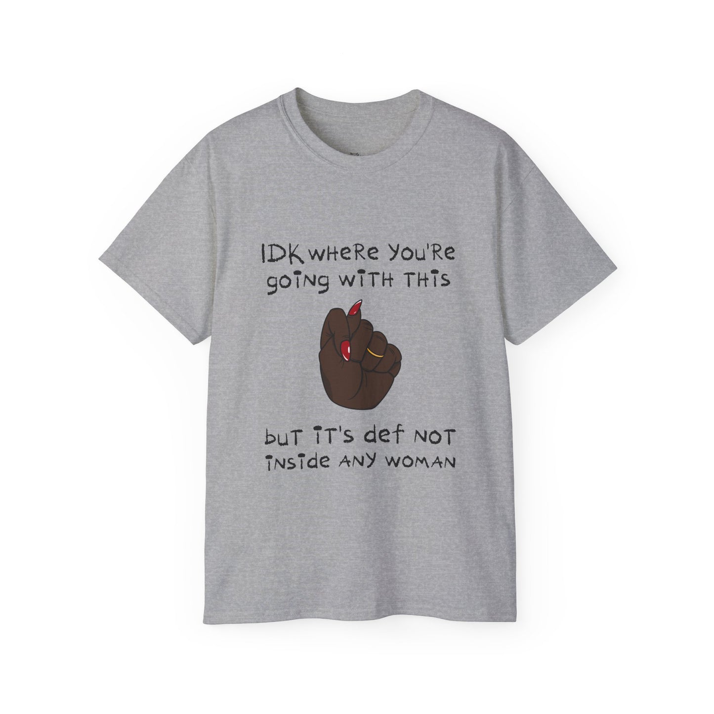 Stop Talking 🤚🏿 Unisex Cotton Tee (Espresso)