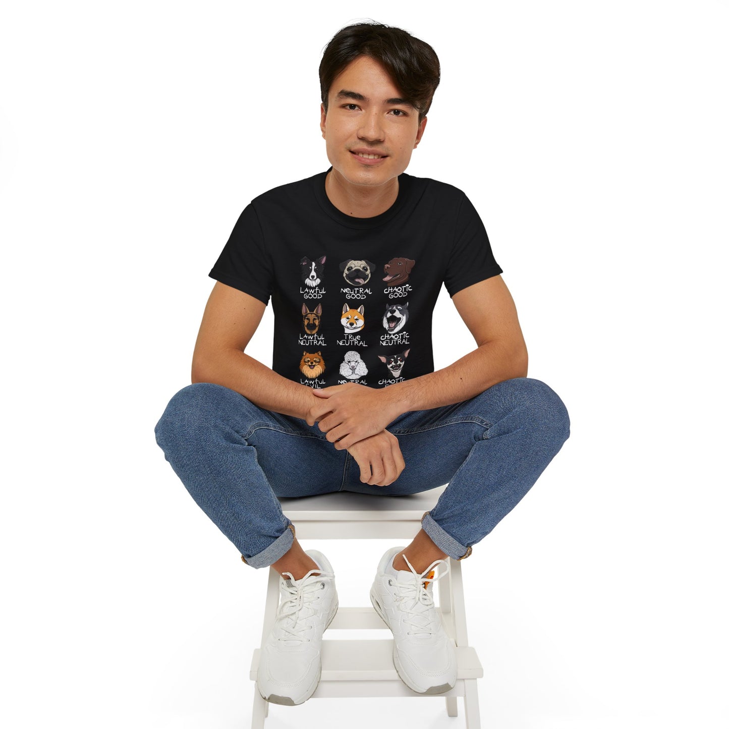 DnD Dog Alignments Unisex Heavy Cotton Tee
