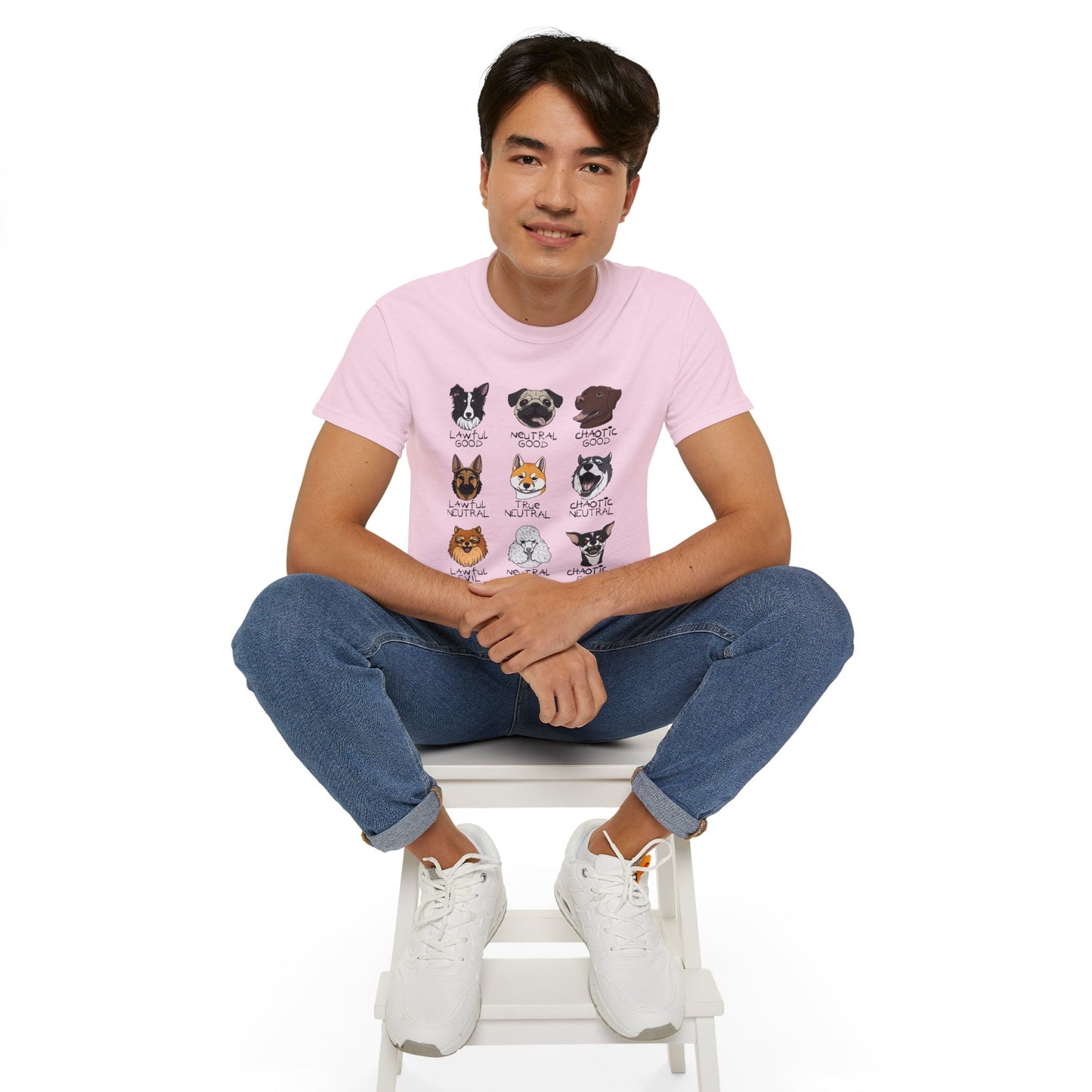 DnD Dog Alignments Unisex Heavy Cotton Tee