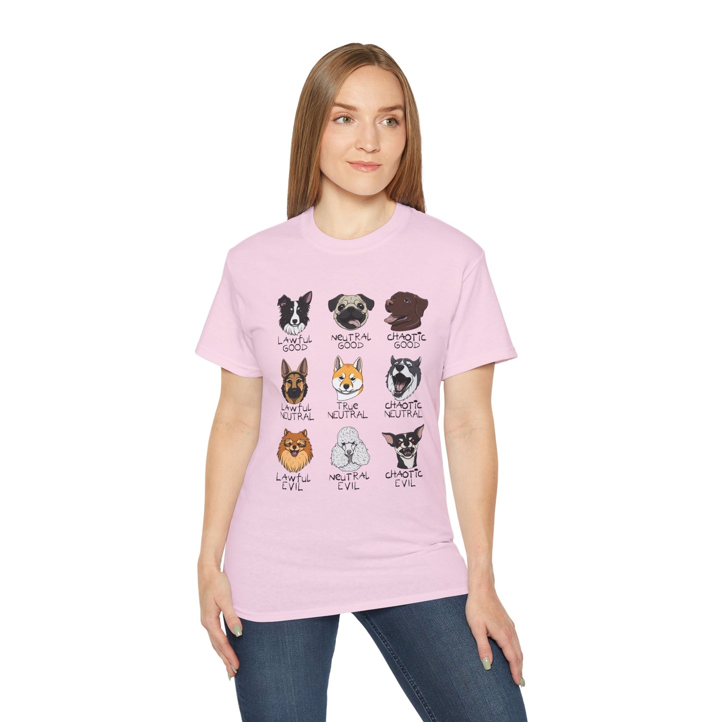 DnD Dog Alignments Unisex Heavy Cotton Tee