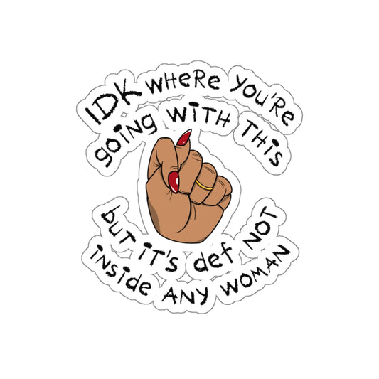 Stop Talking 🤚🏽 Sticker (Caramel)