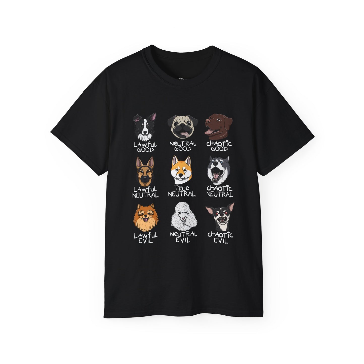 DnD Dog Alignments Unisex Heavy Cotton Tee