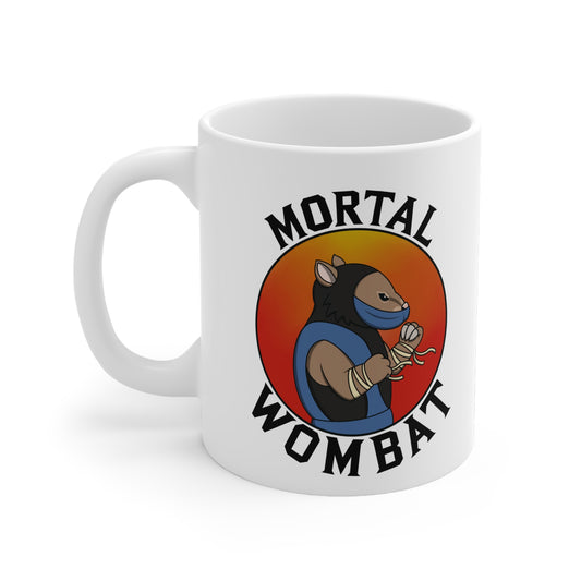Mortal Wombat White Mug
