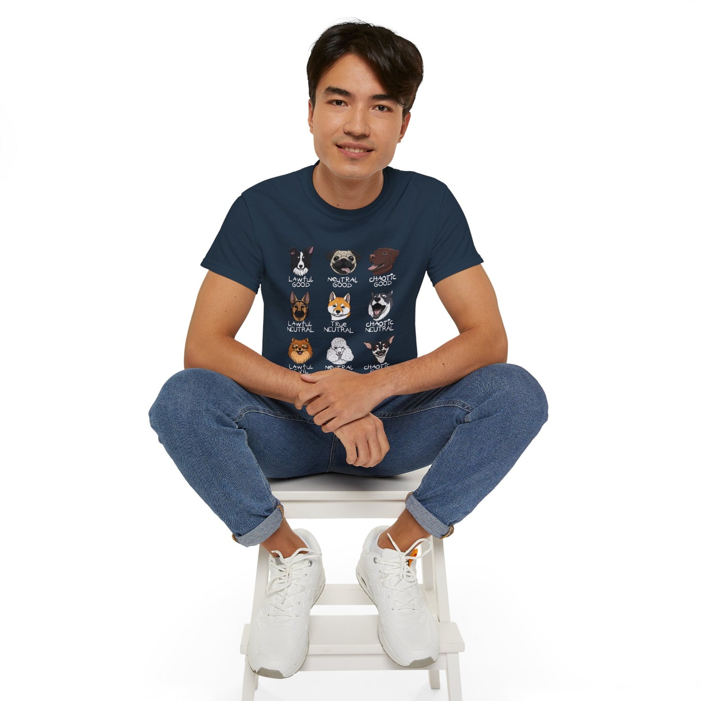 DnD Dog Alignments Unisex Heavy Cotton Tee