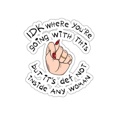 Stop Talking 🤚🏻 Sticker (Ivory)
