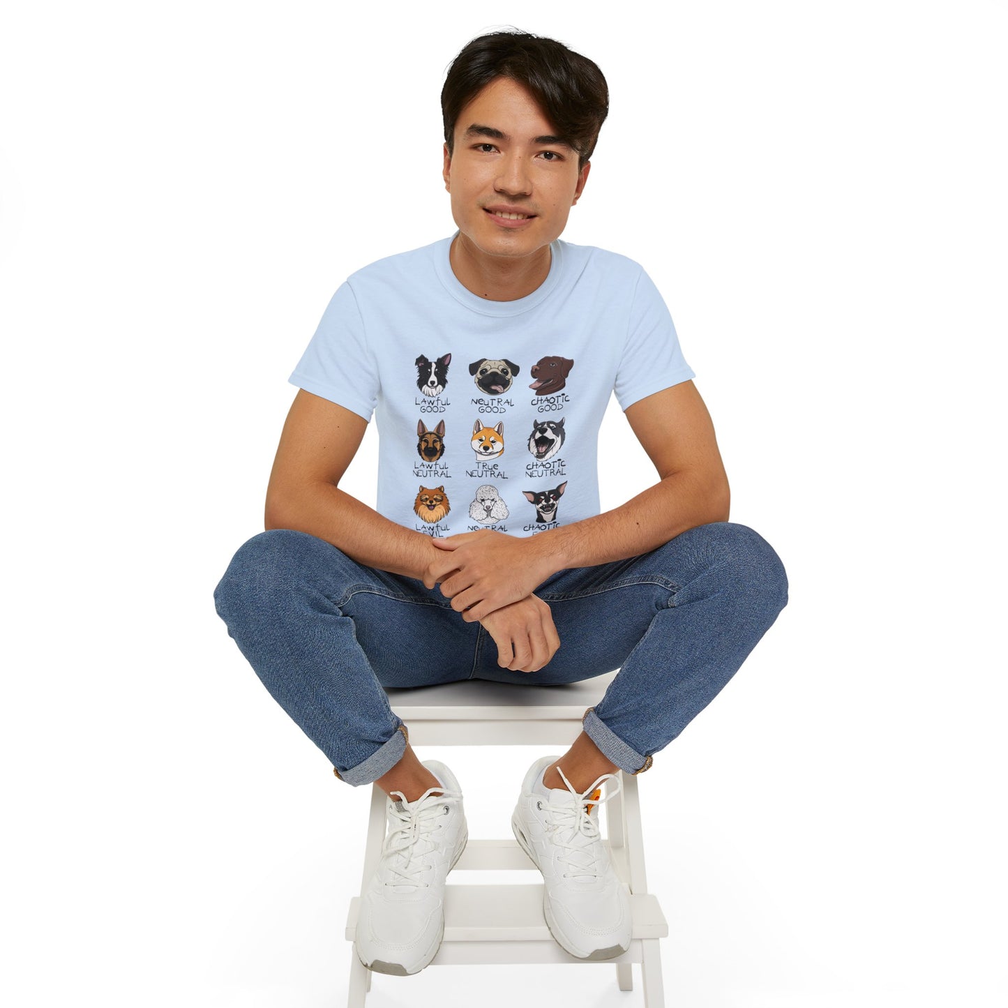 DnD Dog Alignments Unisex Heavy Cotton Tee