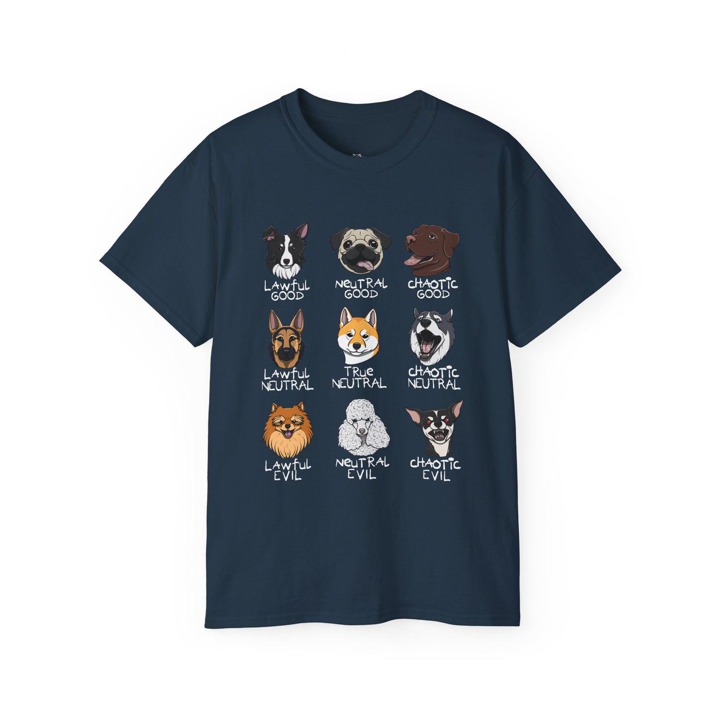 DnD Dog Alignments Unisex Heavy Cotton Tee