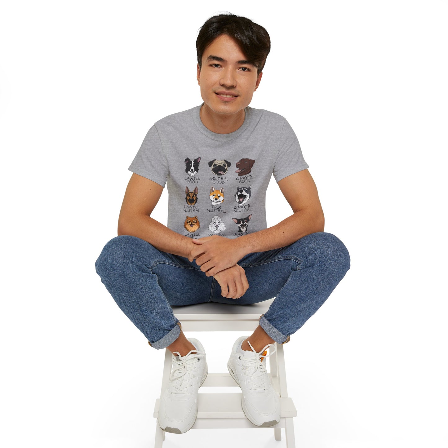 DnD Dog Alignments Unisex Heavy Cotton Tee