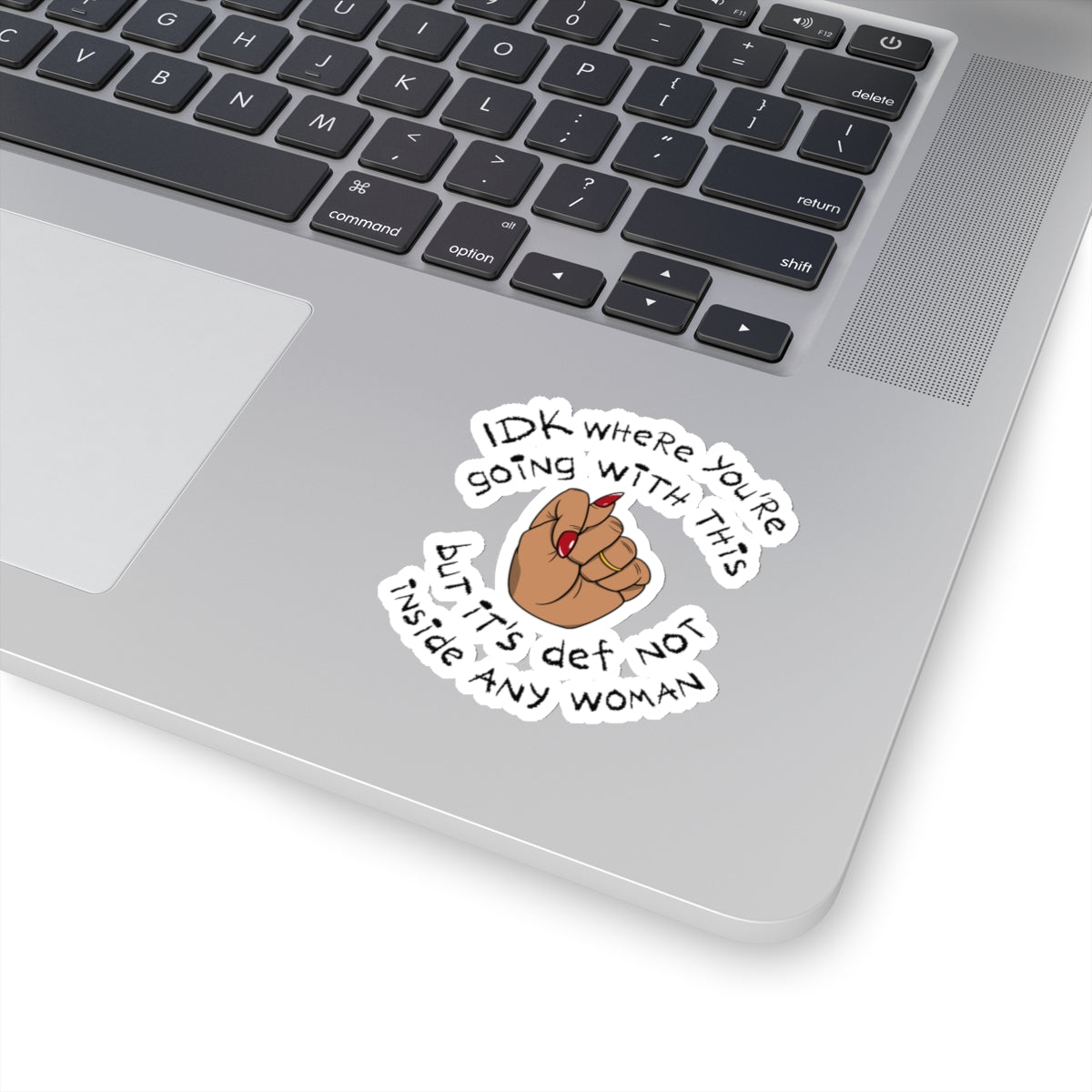 Stop Talking 🤚🏽 Sticker (Caramel)