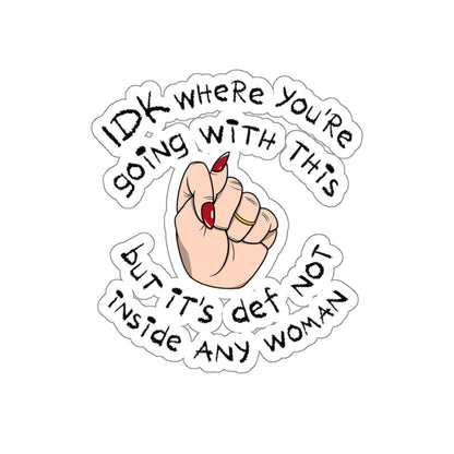Stop Talking 🤚🏻 Sticker (Ivory)
