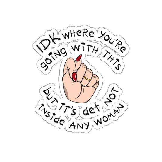 Stop Talking 🤚🏻 Sticker (Ivory)
