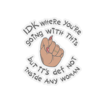 Stop Talking 🤚🏽 Sticker (Caramel)