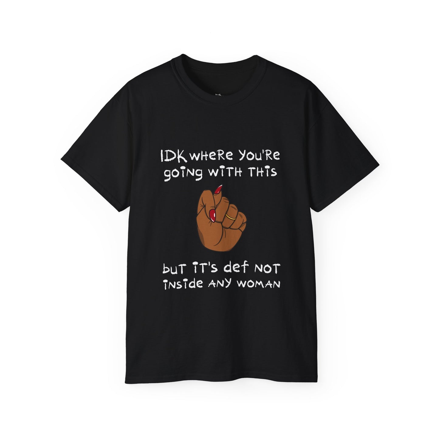 Stop Talking 🤚🏾 Unisex Cotton Tee (Cocoa)