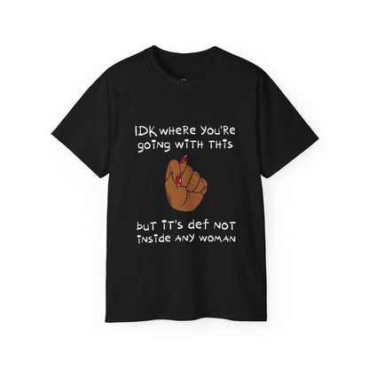 Stop Talking 🤚🏾 Unisex Cotton Tee (Cocoa)