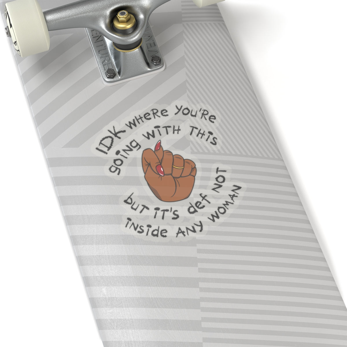 Stop Talking 🤚🏾 Sticker (Cocoa)