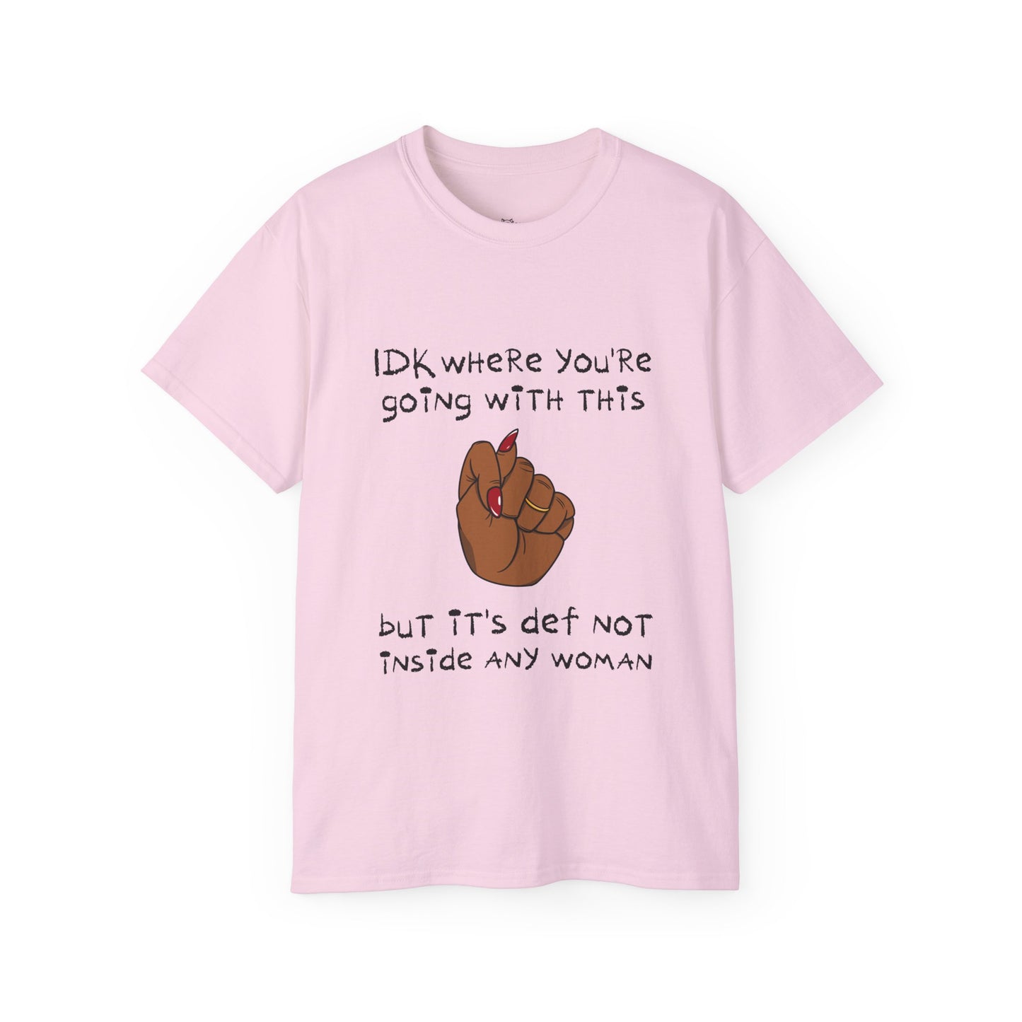 Stop Talking 🤚🏾 Unisex Cotton Tee (Cocoa)
