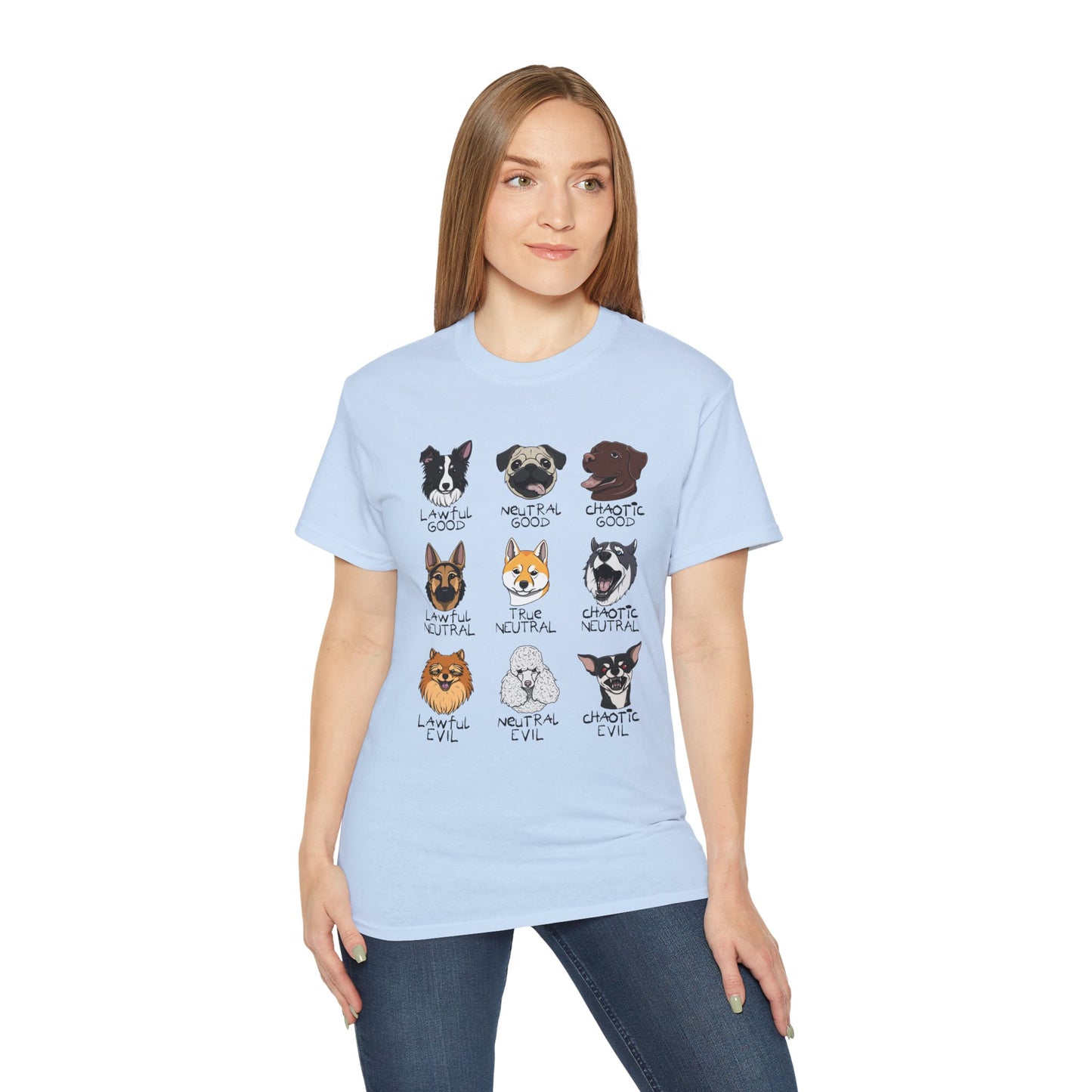 DnD Dog Alignments Unisex Heavy Cotton Tee