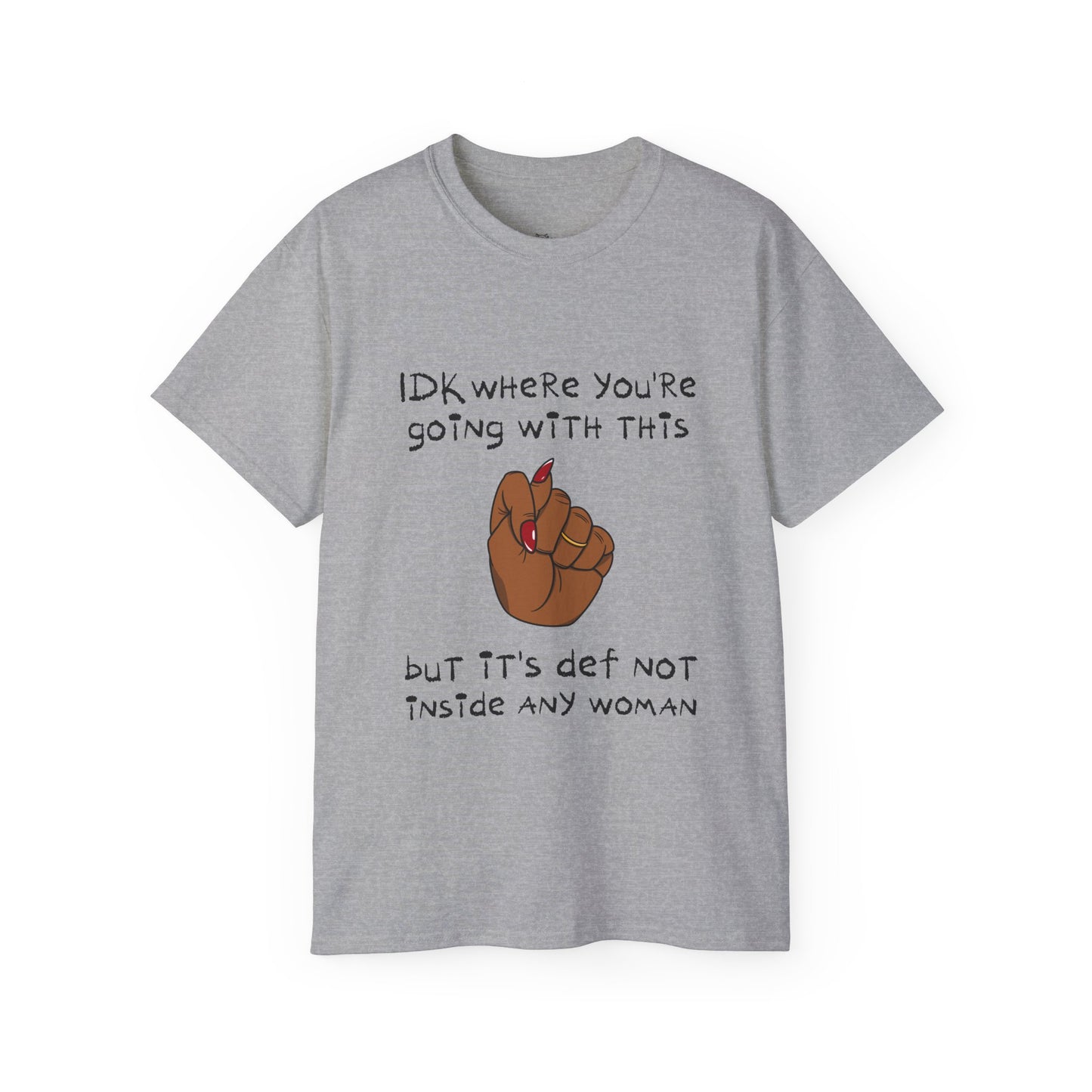 Stop Talking 🤚🏾 Unisex Cotton Tee (Cocoa)