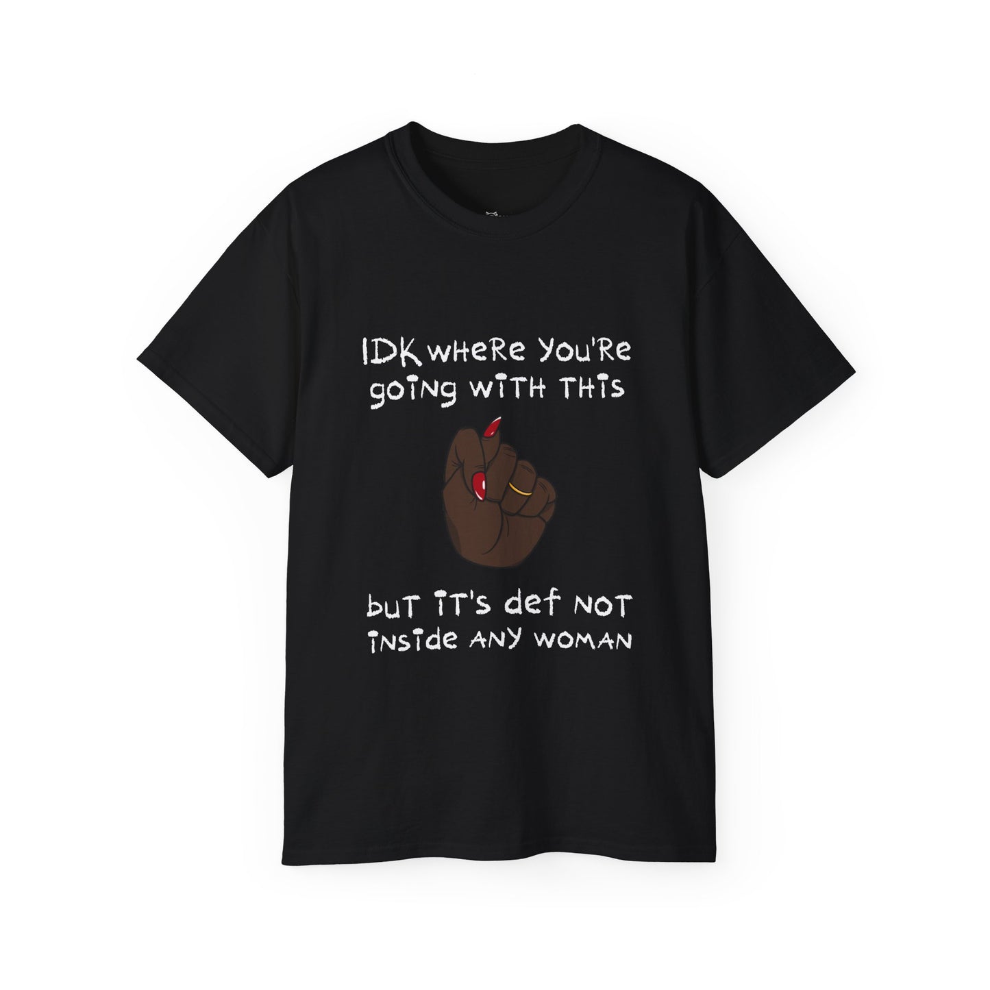 Stop Talking 🤚🏿 Unisex Cotton Tee (Espresso)