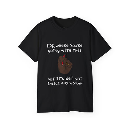 Stop Talking 🤚🏿 Unisex Cotton Tee (Espresso)