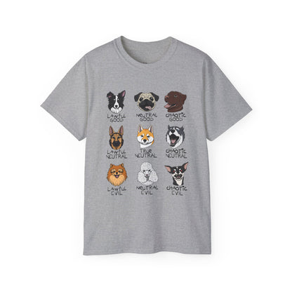 DnD Dog Alignments Unisex Heavy Cotton Tee